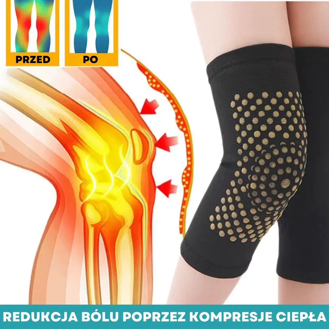 KneeFlex - opaska rozgrzewająca, zapewniająca redukcję bólu i komfort ruchu (zestaw 1+1 GRATIS) - obrazek 6